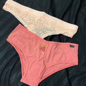 PINK PANTIES 2 PAIR BUNDLE